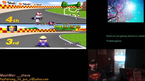 Mario Kart 64 ( With Sara from MeetMe ) 50CC 100CC Mushroomcup
