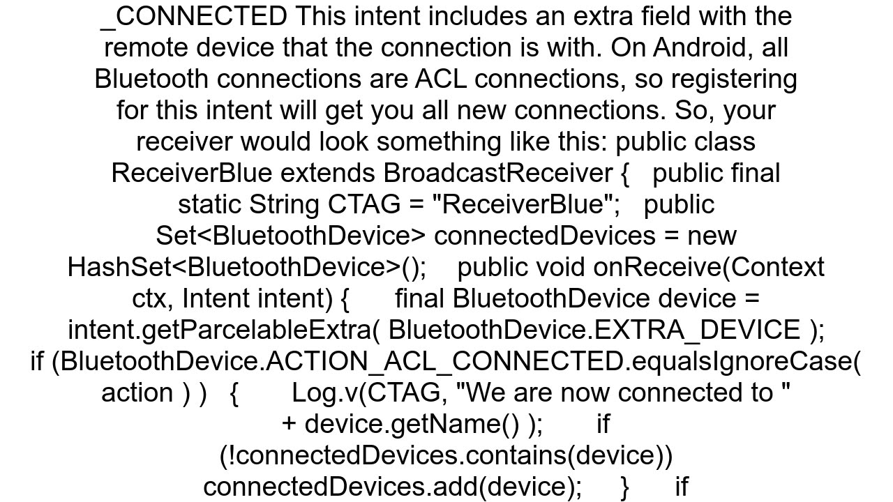 How to find out if bluetooth is connected