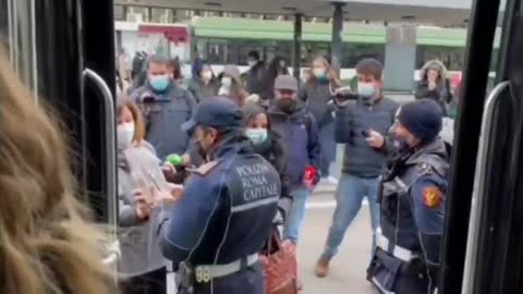 Italian public transport has become a police state.