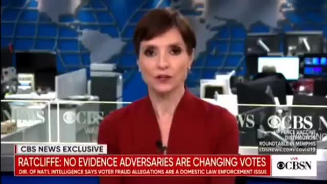 Foreign Election interference was reported by CBS News