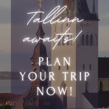 🏰 Tallinn awaits! ✈️ Plan your trip now!