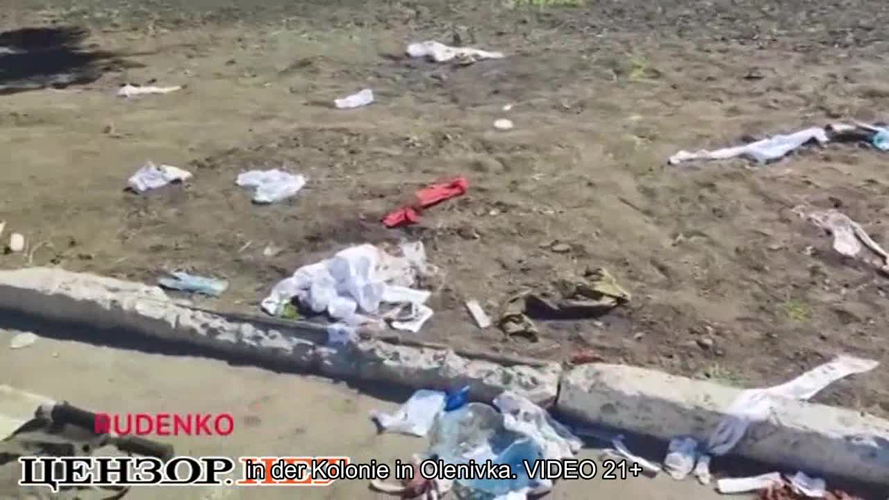 Russische Mörder melden den Tod von 53 ukrainischen Gefangenen in der Kolonie Olenivka. VIDEO 21+