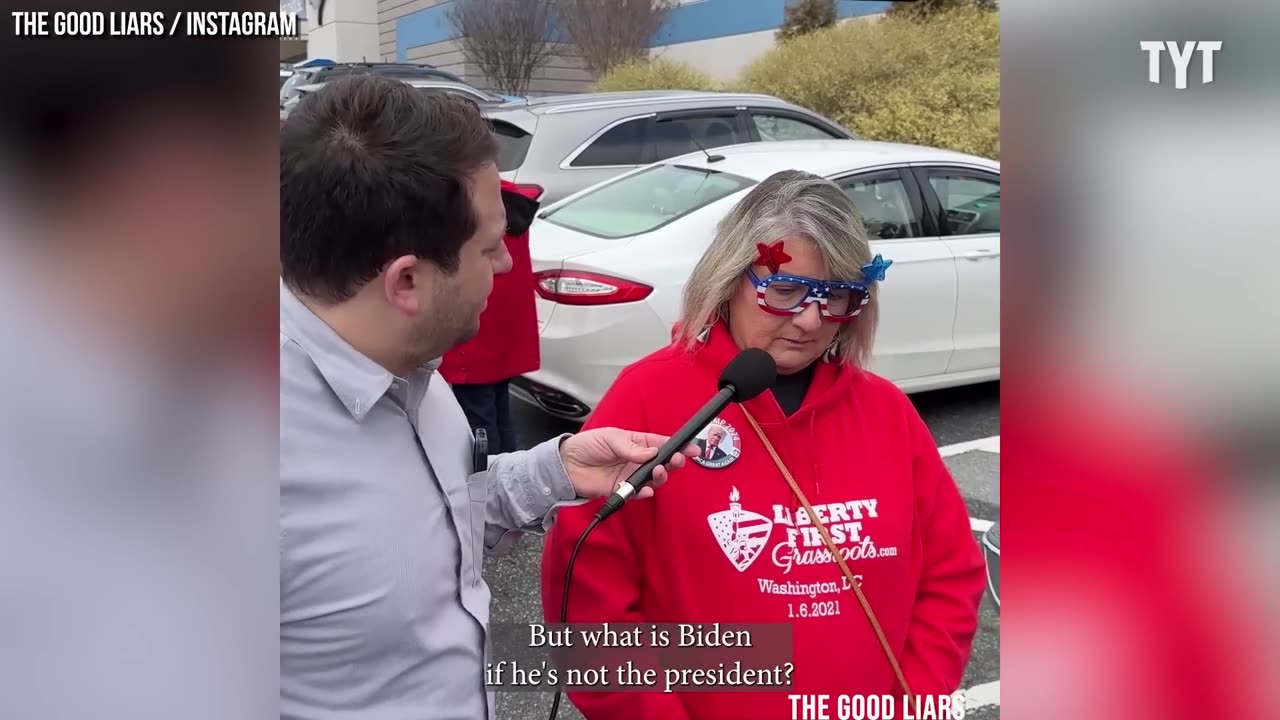 ARE YOU DUMB? 🙈 🙉 MAGA Lady Realizes How STUPID She Sounds In Real-Time