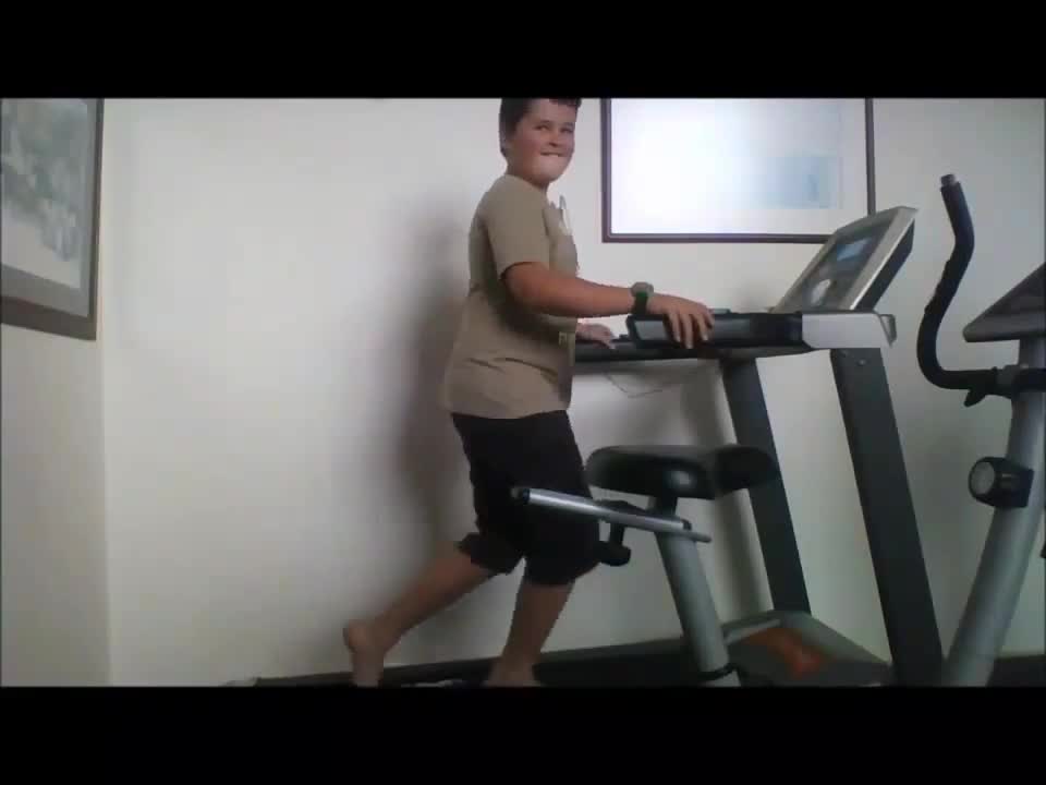 Treadmill hold on bellyflop