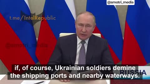 2022-06-25 Russia is ready to ensure free passage of ships with grain