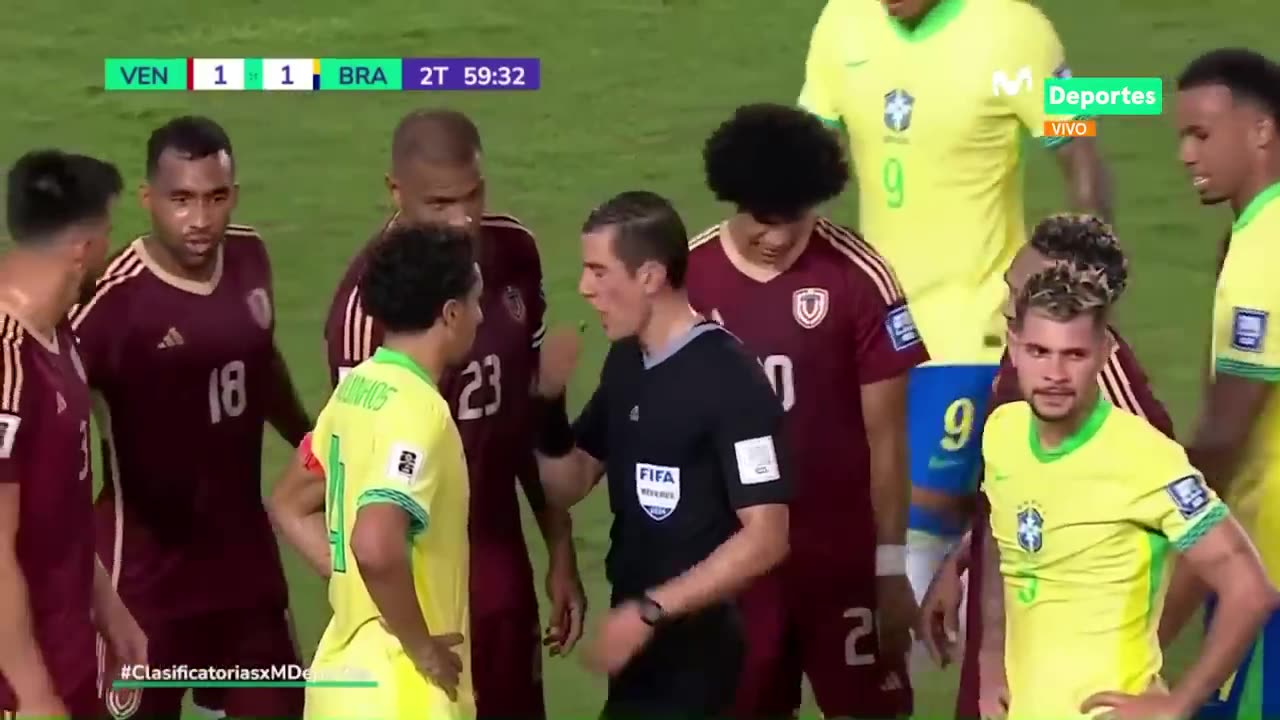 Venezuela vs Brasil- 1-1 2024 highlights