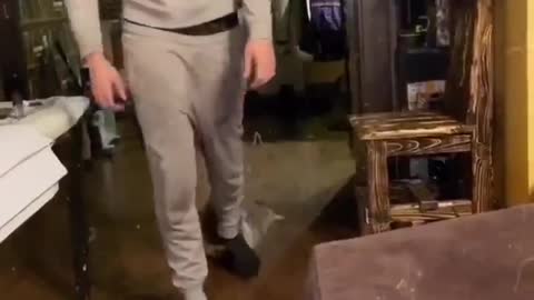 Raccoon Likes to Play with Person