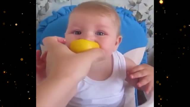 Baby tries lime for the first time with hysterical results Funny Rumble / Babies & Kids