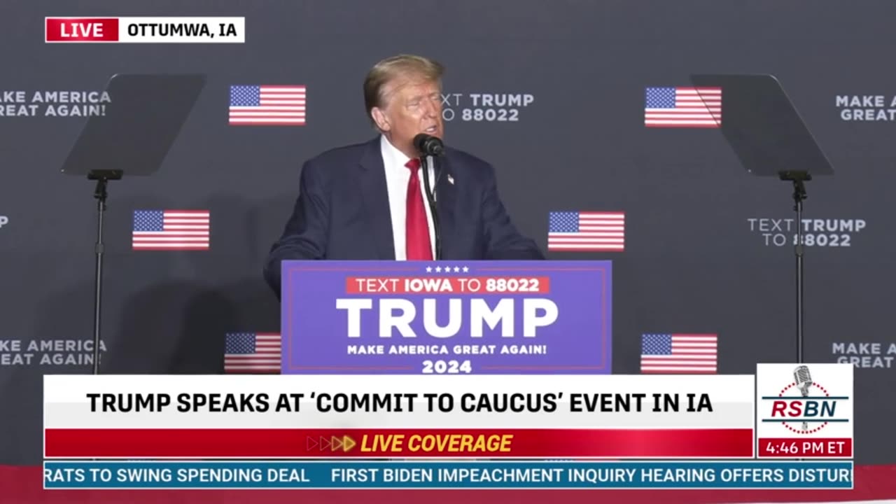 FULL SPEECH: President Trump to Deliver Remarks at Team Trump Iowa Commit to Caucus Event