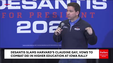 'Somehow She's The Victim-'- DeSantis Lays In To Claudine Gay After Resignation As Harvard President