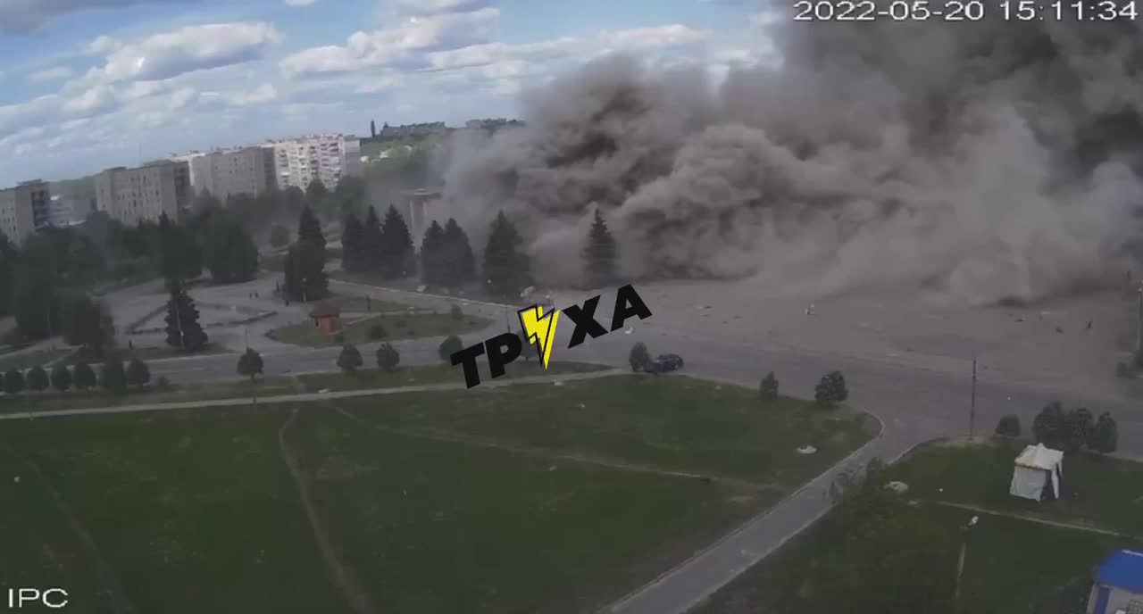 Ukraine War - Missile strike at the infrastructure in city of Lozovaya in the Kharkiv region.