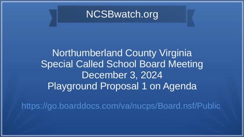 Dec 3 special meeting