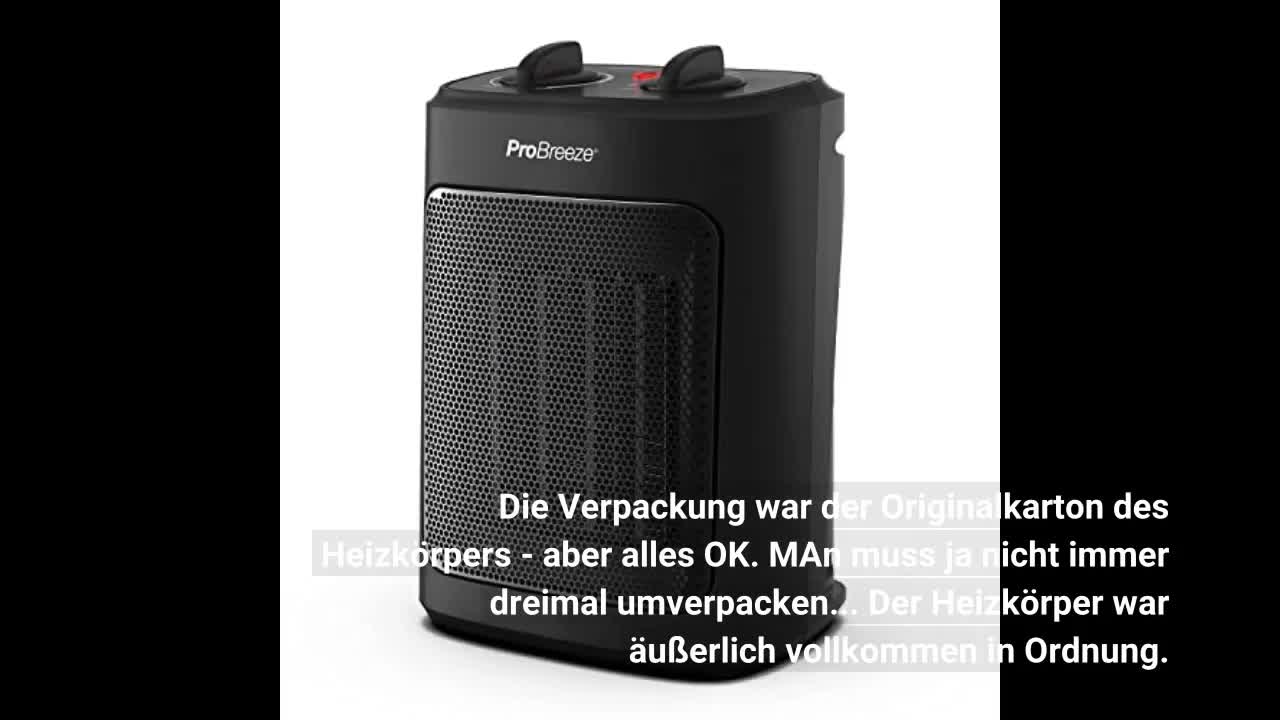 Elektroheizung 2000W mit Lüfter OBK1 mobiles Heizgerät Elektroheizkörper Konvektor Elektrische