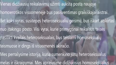KĄ SLEPIA HOMOSEKSUALIZMO IDEOLOGAI