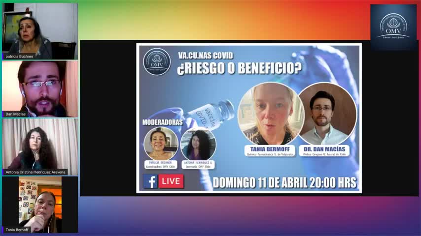 OMV Chile Vacunas Covid ¿Riesgo o Beneficio? entrevista Entrevista Tania Bermoff y Dr. Dan Macías