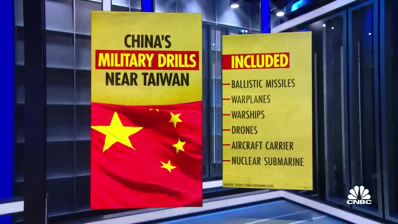 China fires missiles near Taiwan after Pelosi visit