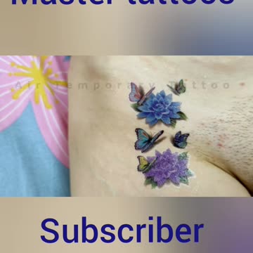 Temporary tattoo butterflies How to make a temporary tattoo Video