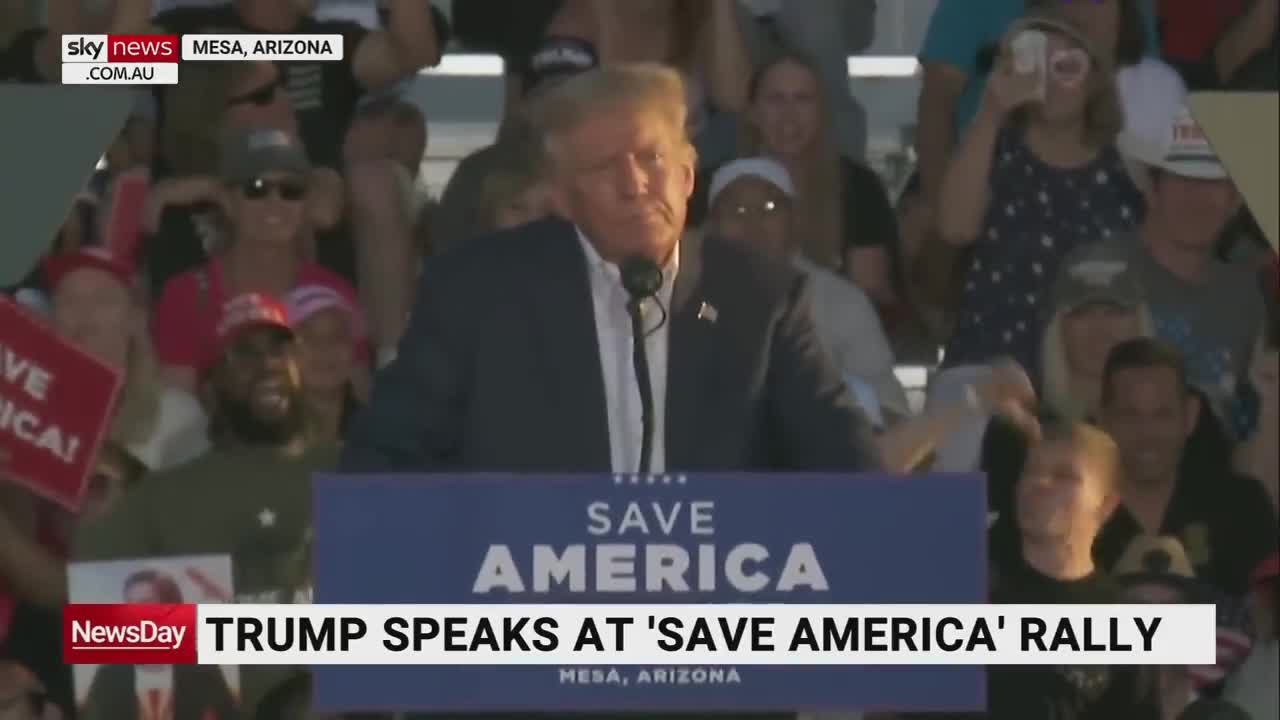 Take a look at this': Donald Trump mocks Joe Biden with gaffe video