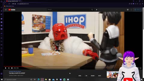 goth gf in ihop react