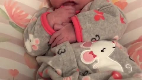 15-Day-Old Girl Salutes Her Dad