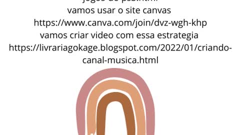 criando canal musica 1