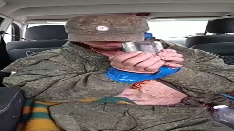 "Not ashamed, no?" - like a Ukrainian soldier hung with Colorado stripes to a Russian full-length