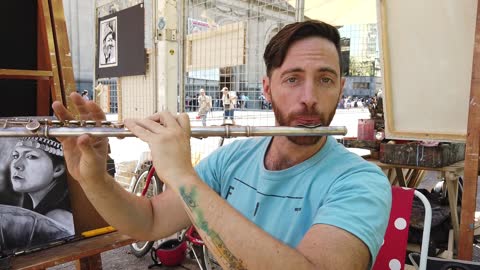 The flute man in Chile