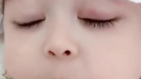 Cute baby smile funny