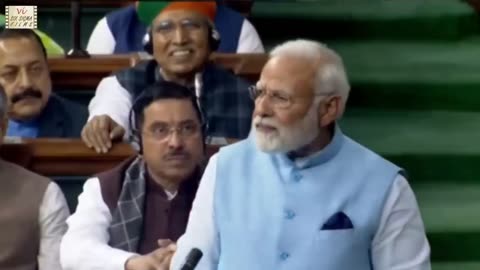 PM Narendra Modi Funny Moments During His Speech in Parliament