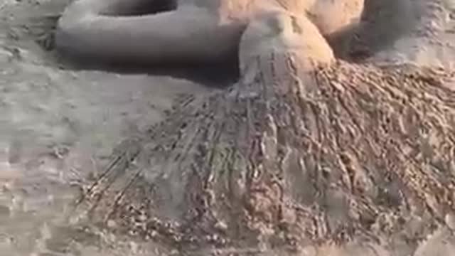 Maiden created from sand