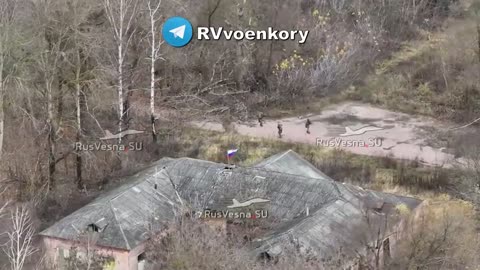 Russian DRG Raised a Flag in Muravy, Chernihiv Region