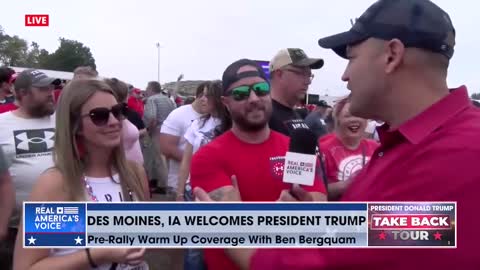 The Crowd: "America NEEDS President Trump!"