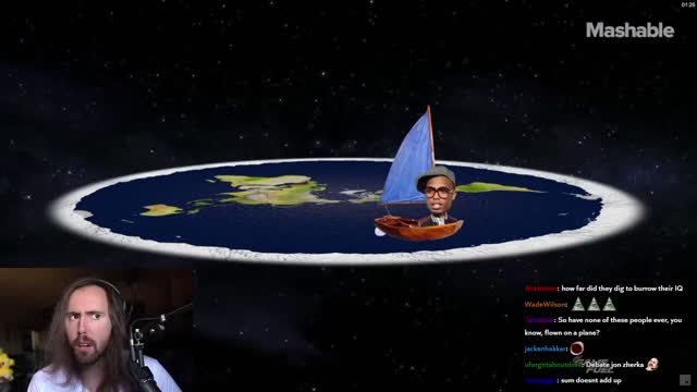 Asmongold learns why the earth is flat