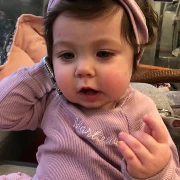 Cute Baby Girl Hilariously Talks To Dad On The Phone