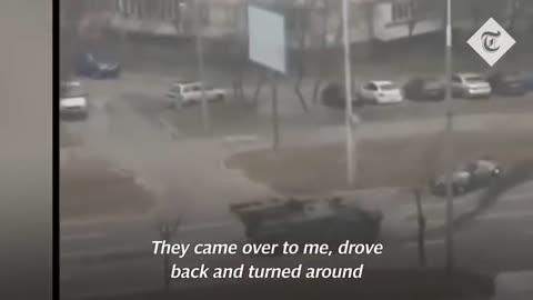 Ukrainian man who was crushed by Russian tank vows to join army to defend his co