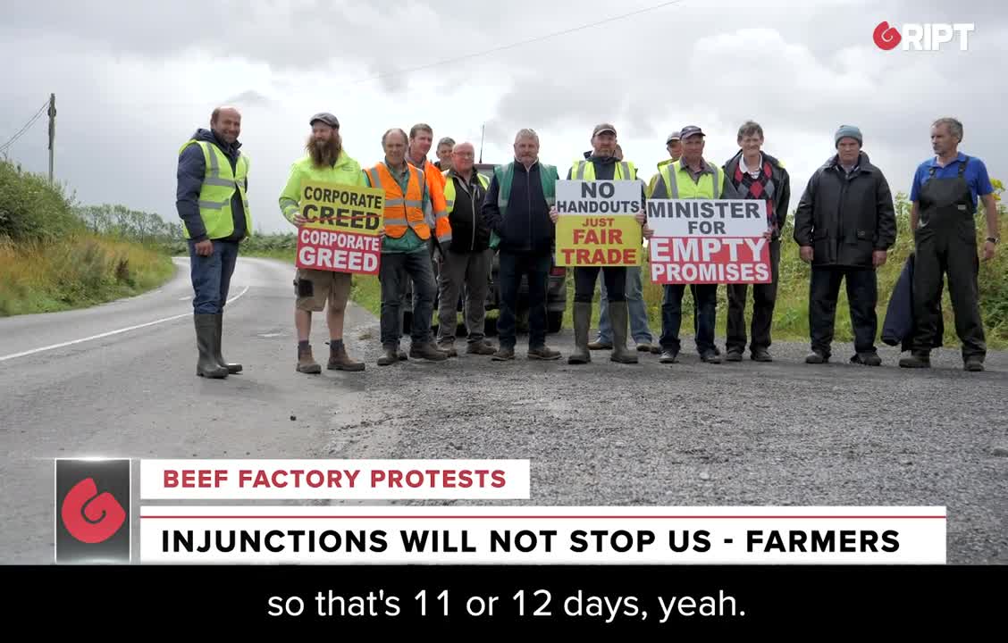 "We are being treated like slaves on our own farms" Beef farmers protesting beef prices