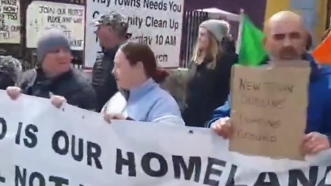 "Ireland is our homeland, we will not be replaced".