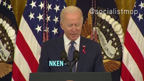 My Minds Going Blank Joe Biden | Credit @socialistmop via twitter