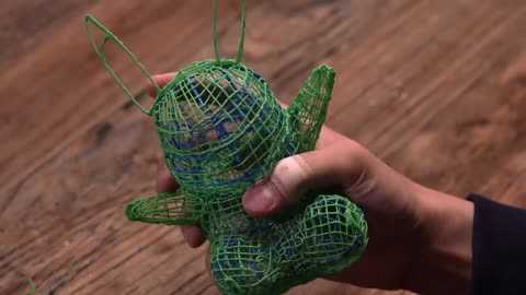 3D pen making Pikachu