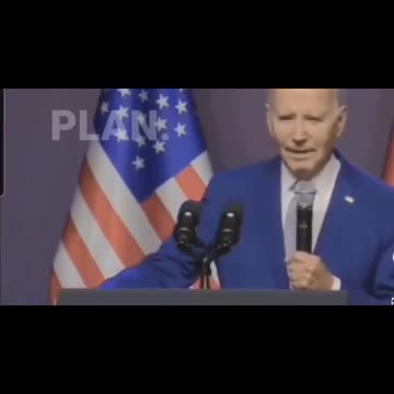 Biden crashing hard at press event...