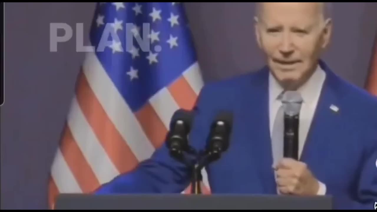 Biden crashing hard at press event...