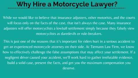 California Motorcycle Accident Attorneys