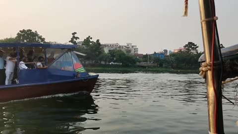 Beautiful Hatirjheel #Bangladesh#boat