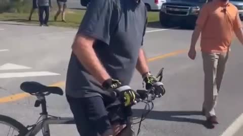 That time Biden fell on his bike, at a complete stop