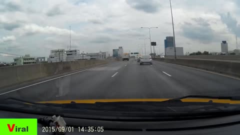 Reckless Driver Crashes While Passing - Crazy Dashcam Scenes