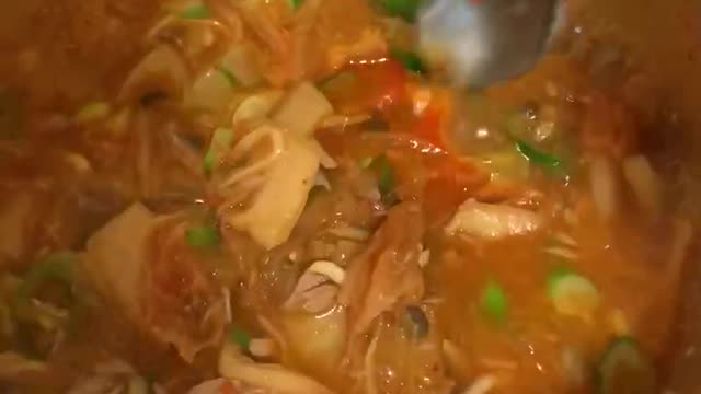 Delicious kimchi tuna soup