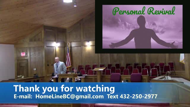 Building Through Personal Revival Week 3 ,1/26/2022