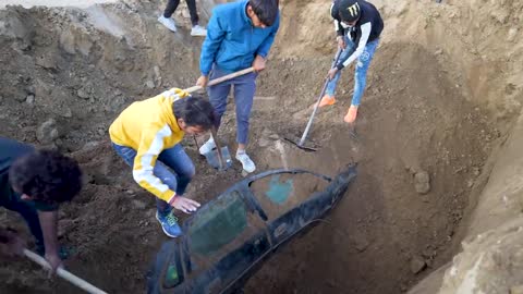 Underground Car After 3 Months Buried Car