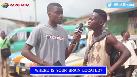 Street quiz Where is your BRAIN located? Funny video