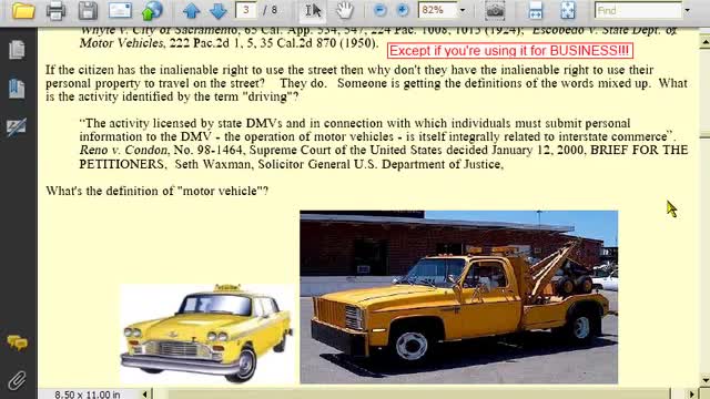 Learn Your Rights ~ Your Car Is Not A Motor Vehicle